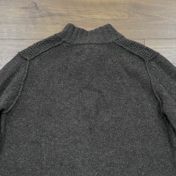 Tommy Bahama Sweater Mens XL Brown LambsWool Blend‎ Mock Neck Button Pullover - Picture 10 of 13